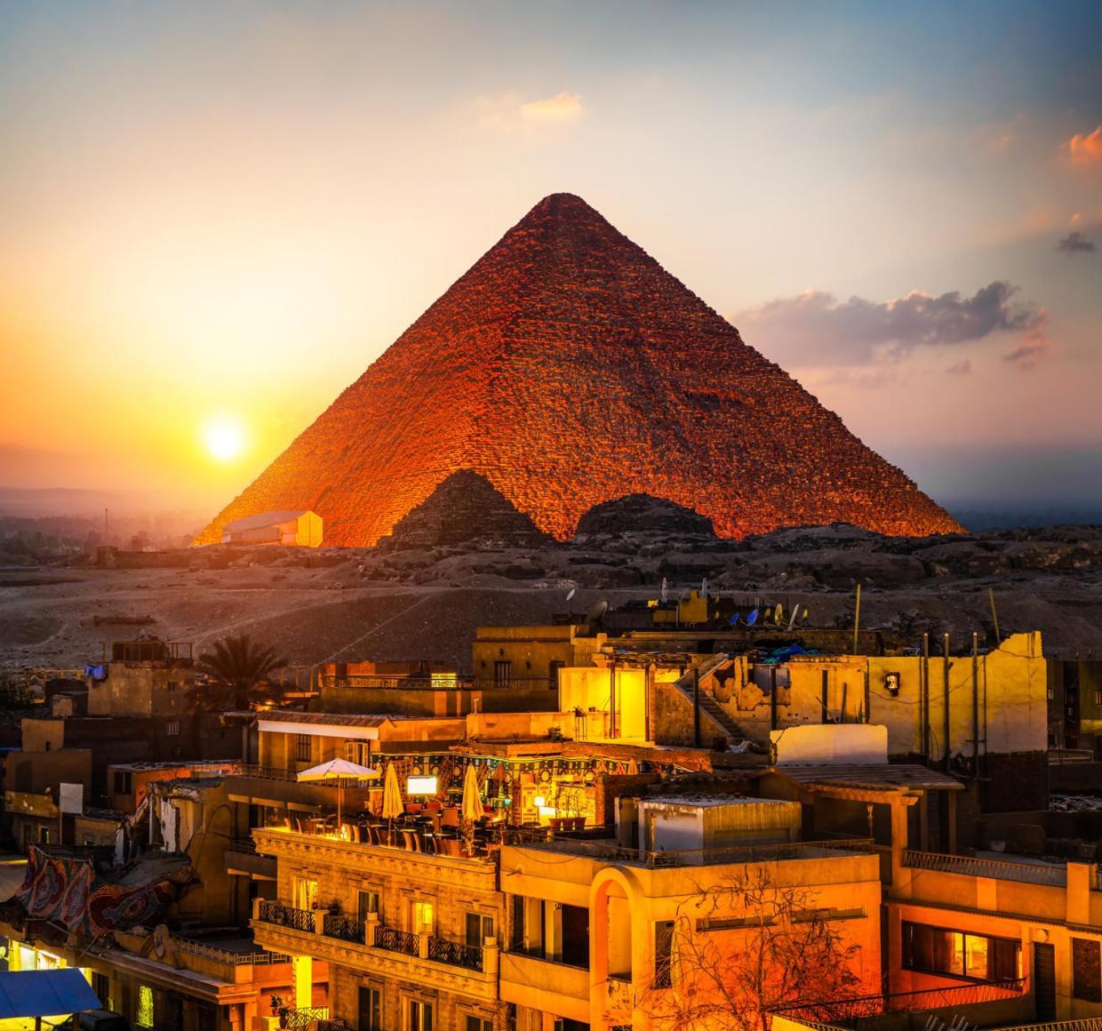 Отель Alaa Eldein Pyramids Lights Kafrat al Jabal Экстерьер фото